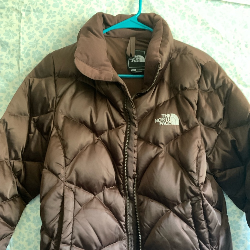 North Face Brown Puffer Jacket